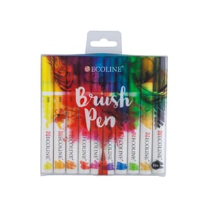 Ecoline Brush Pen - sett 10 farger