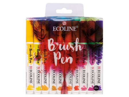 Ecoline Brush Pen - sett 20 tusjer