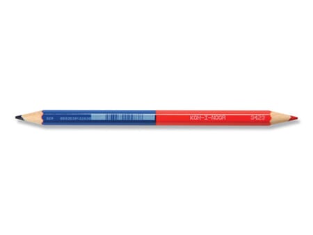 Koh-i-Noor Rød/Blå blyant - tykk