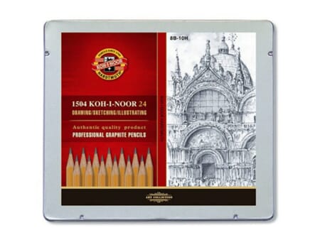Koh-i-Noor Blyantsett 1504 ART- 8B-10H - 24 stk