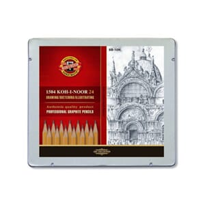 Koh-i-Noor Blyantsett 1504 ART- 8B-10H - 24 stk