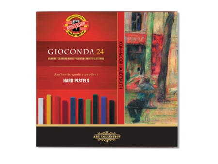 Gioconda Hard Pastels 8114 - 24 farger - Firkantet