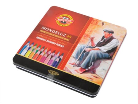 Koh-i-Noor Mondeluz Akvarellblyant - 48 stk i metallskrin