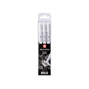 Gelly Roll basic - 3 set - str 10 hvit heldekkende