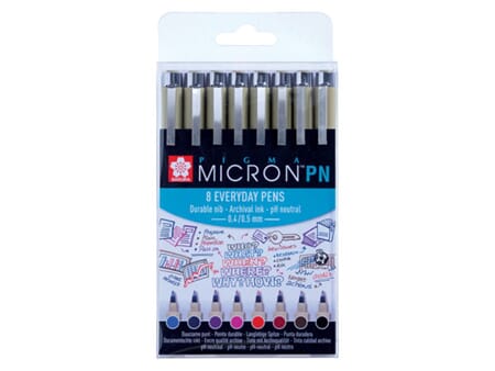 Sakura Pigma Micron PN - 8 farger