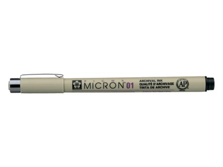 Sakura Pigma Micron - 49 sort - 01 (0,25 mm)