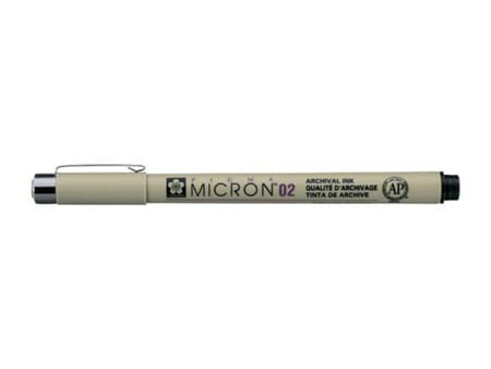 Sakura Pigma Micron - 49 sort - 02 (0,3 mm)