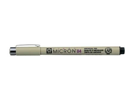 Sakura Pigma Micron - 49 sort - 04 (0,4 mm)
