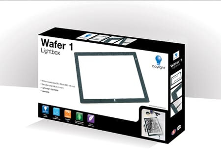 Daylight Wafer 1 - Lightbox - Lysbrett A4
