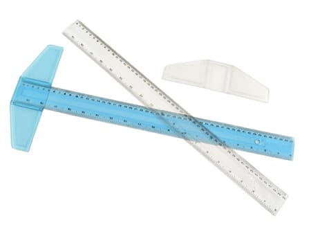 T-linjal plast - 50 cm