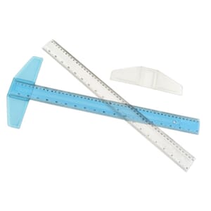 T-linjal plast - 50 cm