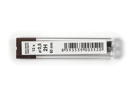 Koh-i-Noor graittmine - 0,5 mm - 2H - 12 miner