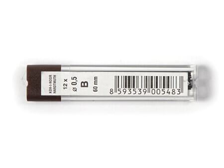 Koh-i-Noor grafittmine - 0,5 mm - B - 12 miner