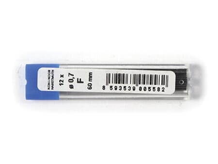 Koh-i-Noor grafittminer - 0,7 mm - F - 12 miner