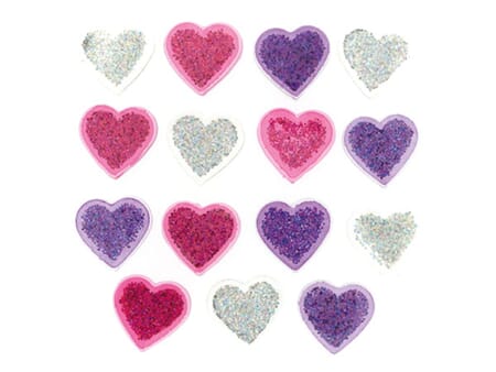 Butons - Glitter Hearts