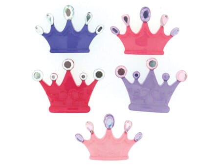 Buttons - Princess Crowns