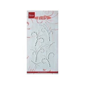 Swirls m/ lim - Hvit