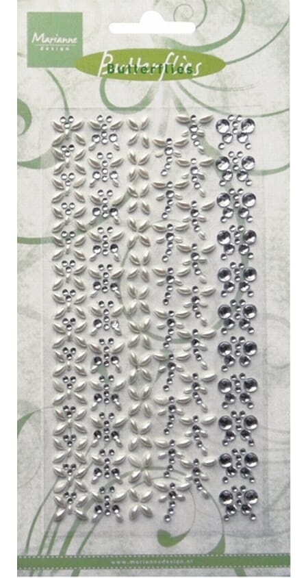Butterflies pearls/ strass - m/lim