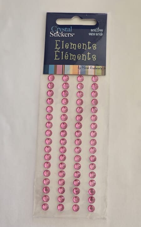 Halvperler strass 5 mm - rosa