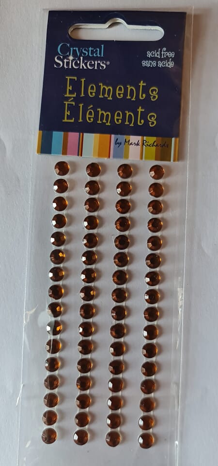 Halvperler strass - rav