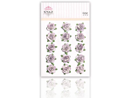 Roser 15 mm - Lavendel - 15 stk