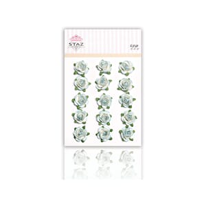 Roser 15 mm - Babyblå - 15 stk