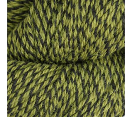 Fjell sokkegarn 3 - lys oliven/svart molinert - 100 gr