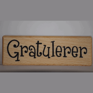 Gratulerer - ca 8x2,5