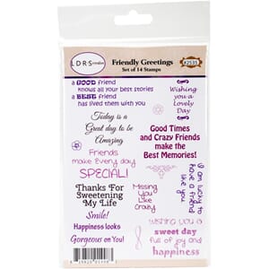 Little Darlings Cling Stamps - Friendly Greetings