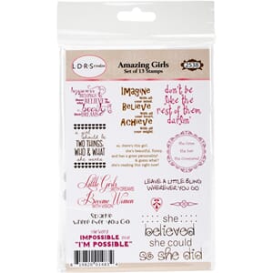 Little Darlings Cling Stamp - Amazing Girls