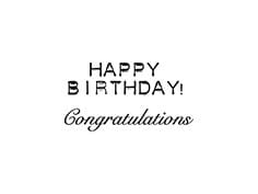 Happy Birthday - clearstamp