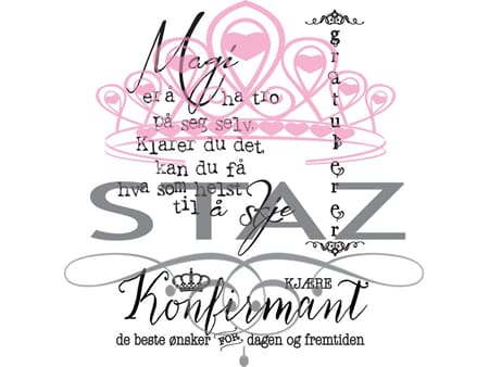 Staz stempelsett - Konfirmasjon