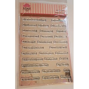 Staz stempelsett - #med omtanke