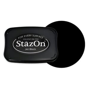 StazOn solvent Ink Pad - Jet Black