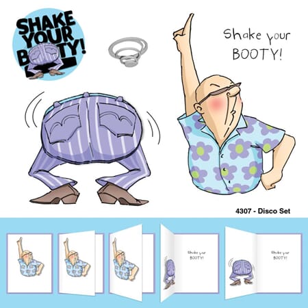 Art Impressions Shake Your Booty - Disco set