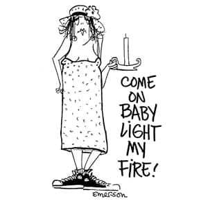 Gourmet Rubber Stamps - Light my Fire - ca 7x4,5
