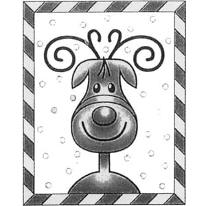 Reinsdyret Rudolf - ca 5,5x4,5