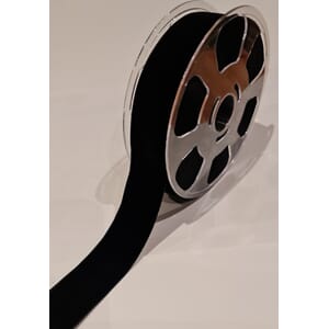 Fløyelsbånd sort - 36 mm bredde - PR Meter