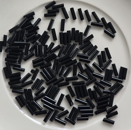 Stråperler 6 mm - 23980 Sort