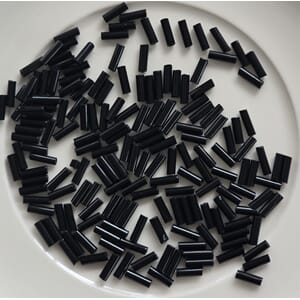 Stråperler 6 mm - 23980 Sort