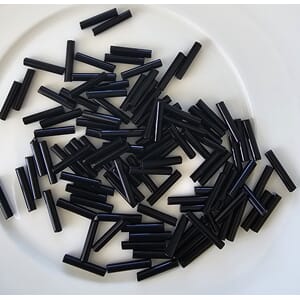 Stråperler 12 mm - 23980 Sort