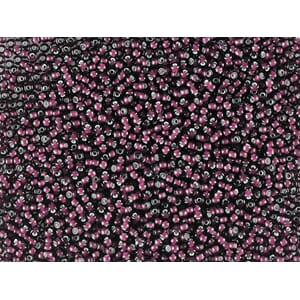 Bunadsperler - 25086 Mørk ametyst m/ hvit kjerne