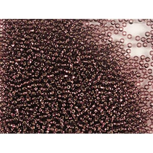 Bunadsperler - 27060 Ametyst m/ sølv kjerne