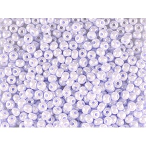 Bunadsperler - 28420 Lys lilla opak m/ skinn