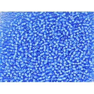 Bunadsperler - 35036 Lys safirblå m/ hvit kjerne