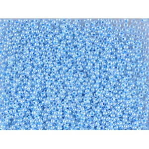 Bunadsperler - 37136 Ceylon blå m/ skinn