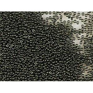 Bunadsperler - 49055 Mørk grønn m/ skinn