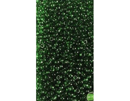 Bunadsperler - 50060 Mørk grønn transparent