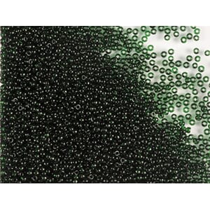 Bunadsperler - 50150 Mørk grønn transparent
