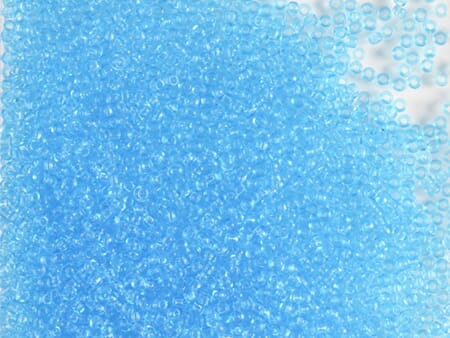 Bunadsperler - 60010  Lys aquamarin transparent